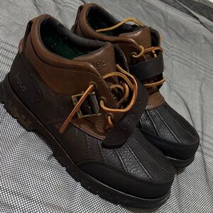 Polo by Ralph Lauren Men's Two-Tone Dover II Leather Boots